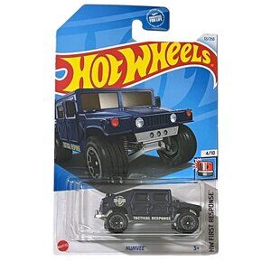 Hot Wheels Humvee Blue Truck HW First Response 2024 Mainline 33/250 Diecast